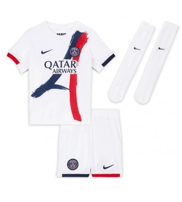Paris Saint-Germain Willian Pacho #51 Udebanetrøje Børn 2025-26 Kortærmet (+ Korte bukser)